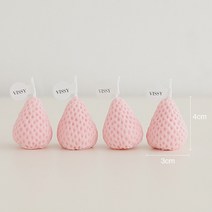 양키캔들 인테리어 캔들선물 상자 딸기 캔들 1pc4pc 아로마 캔들 soy 왁스 향, 4 핑크 스몰