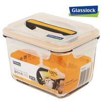 JH+글라스락 라인핸디형_2500ml_S/N:A5+25DA4C ; 손잡이밀폐용기 유리밀폐용기 유리찬통 유리김치통 글라스용기 CJN18DA