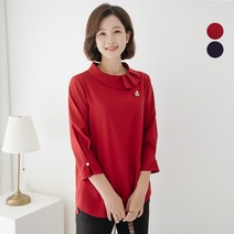 몬데르 주름 카라 블라우스