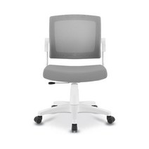 로이 팔걸이 없는 무팔 회의실 사무실 컴퓨터 학생 책상의자, 블랙