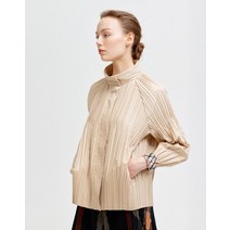 [닥스 여성] [[22SS]] DLJU2BP91I2 [D-PLEATS] 베이지 플리츠 하이넥 캐주얼점퍼
