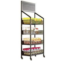 마트 진열대 철망 매대 인형 스낵 철제 진열장 문구점, 상세 페이지 참고, 화이트5단60x27x165 후크 15개
