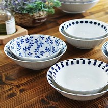 KDM 세트라 좋은 일본 블루에가와리 공기 밥그릇 8P세트 국그릇 대접 반상기, KDM 본상품선택