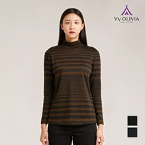 올리비아로렌 레귤러핏 반넥 티셔츠 VVBALWW9351