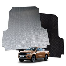 포드 레인저 랩터 와일드트랙 전 연식 고무 트렁크 화물칸 적재함 매트, 블랙