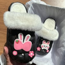 귀여운 짱구 시나모롤 그로밋 디자인 부드러운 층간소음 방지 슬리퍼 실내화 사무실 거실 실내 털 보온 겨울 여름 거실화 커스텀 기능성, AR + 250-255