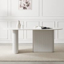 제이픽스 포세린 세라믹 템바보드 1400 식탁 테이블 방문설치, 마블(상판), 내츄럴(하부)