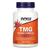 NOW Foods TMG 1000mg 베타인 100정 1개, 3개