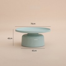 야외 정원 접이식 편의점 거실용 유럽 다리미 커피 테이블 소형 원형 사이드 테이블 미니멀리스트 디자이, 11 75cm light green