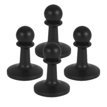 4x 보호 커버 야외 캠핑 천막 캐노피 텐트 폴 가드, 6.7cmx7mm, PP, 검은색