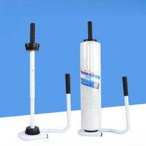 수동 랩핑기 롤러 창고 휴대용 물류 파렛트 포장기 랩봉 포장 비닐, 흰색 수동 필름 풀러