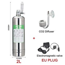 자작 화학 이탄 이산화탄소 발생기 고압 수족관 CO2 시스템 키트 스테인레스 스틸 실린더 생성기 식물 물고기 반응기, [05] 2L full set EU, 05 2L full set EU