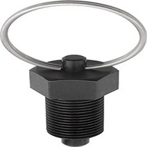Kipp 03092-3004 Steel Indexing Plungers R Style Locking Pin Hardened M8 x 1 Thread 25 mm Length, 25 mm Length, M8 x 1 Thread,