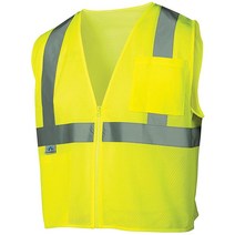 컴퍼니24 Pyramex RVZ2110XL 루멘 X 클래스 2 안전 조끼 지퍼 포함 라지 하이비스 라임, 3X-Large_Lime, Lime_3X-Large