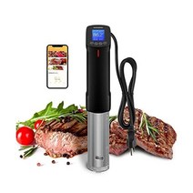 잉크버드 수비드 프리시전 쿠커 ISV-100W | 1000와트 WIFI 수비드 쿠킹 쿠커 침수 순환기 | APP 및 열침수 수비드 기계의 사전 설정 레시피(미국 표준), 1 WIFI Sous Vide Machine