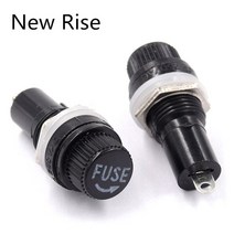 퓨즈부품 5pcs 노브 유형 퓨즈 홀더 520 보험 패널 마운트 퓨즈 홀더 용 5x20mm 튜브 소켓