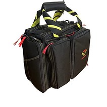 새 파일럿 가방 aeronavale 여러 개의 주머니가 있는 패딩 처리된 항공 비행 가방 통합 선글라스안경 하드케이스 내구성이 매우 강한 방수 나일론 항공 가방 블랙 원 사이즈