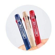 마이펜 세이프티 클립 3색 볼펜 0.5mm 마이볼 유성 펜 바인더, 3색볼펜 0.5mm_레드