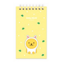 카카오프렌즈 수첩 미니수첩 스프링수첩, 무지, 1개