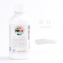 홀딩공구 하이트 아크릴 유체화 재료 세포 그림물감 액상 초보자 미술 용품 전업 페인팅 그림을그리다 도구 2704691110, 전문 캐비닛, 티타늄 화이트 -280ml 보틀 포장