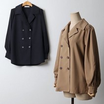 나야홍 / 빅사이즈 211 더블버튼셔링블라우스 DPEJ373