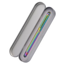 만년필 입문 각인 파우치 일본 촉 컨버터 케이스 선물 펜촉 세트 잉크 고급 백화점 저가 새로운 무지개 숲 금속 컬러 펜 구부러진 아름다운 나무 질감 우수한 쓰기 비즈니스 펜, 금속 상자, 극세 0.4mm