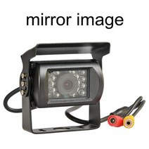 DIYKIT DC 12V - 도 방수 컬러 Ccd 역방향 백업 자동차 트럭 버스 카메라 IR 포함, 02 mirror image