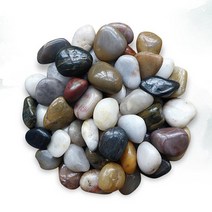 우화석 강자갈 돌 1kg 정원 마당 화분 어항 인테리어 [Marble Pebble Stone for Garden Interior 1kg]