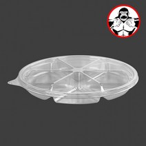 25mm 반찬 안주 100개 6칸 투명 포장 250 직경, 상세페이지 참조, 상세페이지 참조