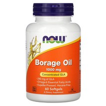 나우푸드 Now Foods 보리지 오일 농축 GLA 1000mg 소프트젤 60정
