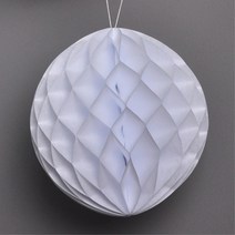 종이벌룬 종이꽃 페이퍼벌룬 화이트 5개 홈파티 파티용품 파티꽃볼 행잉 허니컴볼