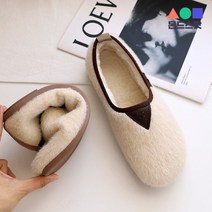 몬드스팟 1cm 여성 인조 둥근코 플랫 단화 로퍼 베이지 (DM518)