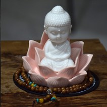 비텐 도자기 불상 미니불상 부처님상 석가모니 부처님오신날 석가탄신일 불교용품, B.연꽃좌불상, B-2(핑크 연꽃 좌불상)