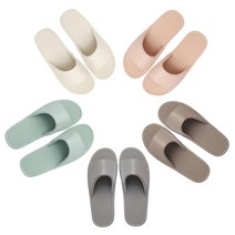 깔끔한 심플 실내화 사무실 슬리퍼 실내 가죽, 민트, M, 1개