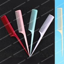 꼬리빗 헤어 국가고시 실기시험 시험용 국시용 국시용 머리빗 일자빗 빗, 03)파스텔핑크/1ea