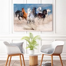 돈 들어오는 말 사진 그림 인테리어 액자 캔버스 3호, 7번/3호 27x19cm(캔버스액자 옆