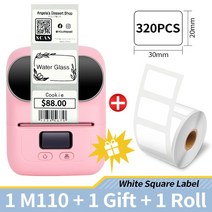 라벨기 택 Phomemo M110 자체 접착 스마트 감열 라벨 프린터 비즈니스 바코드 표 주소 무선 스티커, [20] O0x30