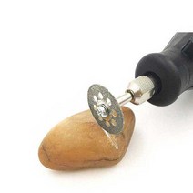 다이아몬드날 10개+어댑터2개 25mm 돌 대리석 다용도 절단 조각기