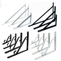 받침대 S자형 단조 선반대 꺽쇠 브라켓 받침대 꺽쇠철물 까치발, 대형 화이트 [S] ( 200mm*300mm )