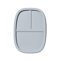 올원리빙 파스텔 실리콘 도시락 용기, 실리콘 도시락용기 3칸, (파스텔그레이)