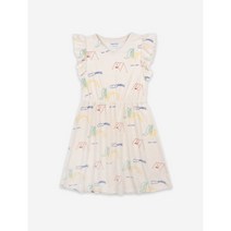 보보쇼즈 121AC113 Playground All Over Terry Fleece Ruffle 드레스