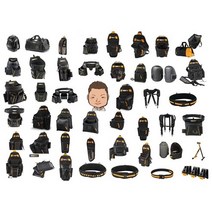 터프빌트 34종 공구집 전품목 탈착식 못주머니 가방 벨트 무릎보호대 망치걸이 엑스반도 모음, 14. 공구집 TB-CT-36-L6