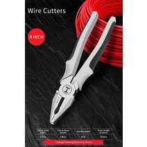 수공구 녹지 범용 와이어 커터 전기 다기능 범용 대각선 펜치 바늘 코 펜치 하드웨어 도구, 협력사, 와이어 커터 8인치
