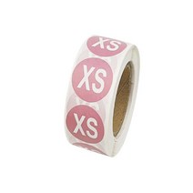 사이즈 스티커 XS 의류사이즈 옷라벨