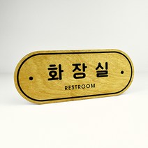 루리앤메리 우드 도어사인 14 화장실 표찰 자작나무 부서명 표지판 팻말, A 네추럴
