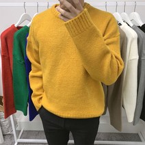 남성 캐주얼 덤블 골지 비비드 8컬러 니트 티셔츠