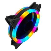 120mm 케이스 팬 컴퓨터 냉각 쿨러 몰 렉스 3PIN 다채로운 라디에이터 섀시 12V 12cm Ventilador, CHINA_Rainbow | 3Pcs