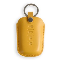 보도니 이태리 가죽 스마트 차 키케이스 그랜저TG 아반떼 i30 베라크루즈 제네시스 모하비 오피러스 K5 K7 쏘울 쏘렌토 포르테 키케이스 HKA4, 옐로우