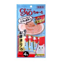 이나바 챠오츄르 SC-101 헤어볼 참치 4P, 14g, 50개