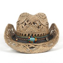 카우보이모자 파나마 라피아 헷 중절모 밀짚 모자 페도라 천연 짚 여성 남성 수제 직조 레이디 술 여름 서부 솜브레로 아저씨 인명 구조원